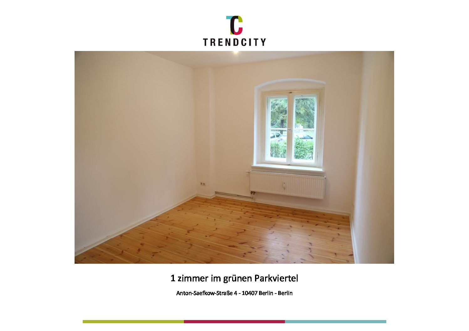 1 Zimmer im grünen Parkviertel, 10407 Berlin, Wohnung